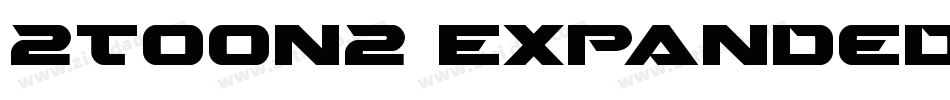2Toon2 Expanded Italic字体转换